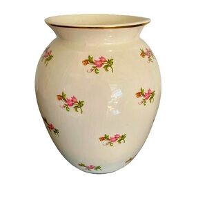 Vintage Prinknash Potter English Floral Vase 7” Tall